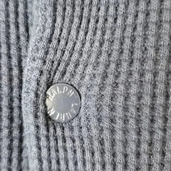 Ralph Lauren Waffle Thermal Romper Long Sleeve Size 9M - Picture 8 of 8